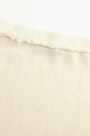 SWAYING/KNIT hairy hem stitching straight skirt SW24SS3B02 off-white PS79